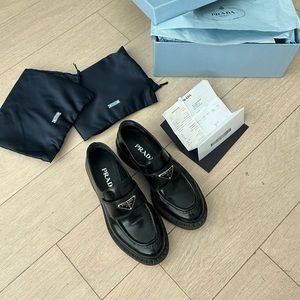 Prada Leather Loafers size 37